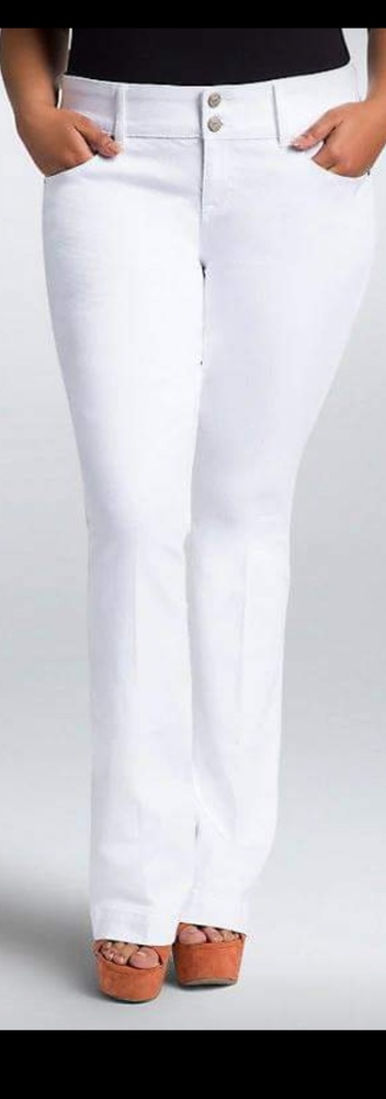 Torrid White Flared Jeans